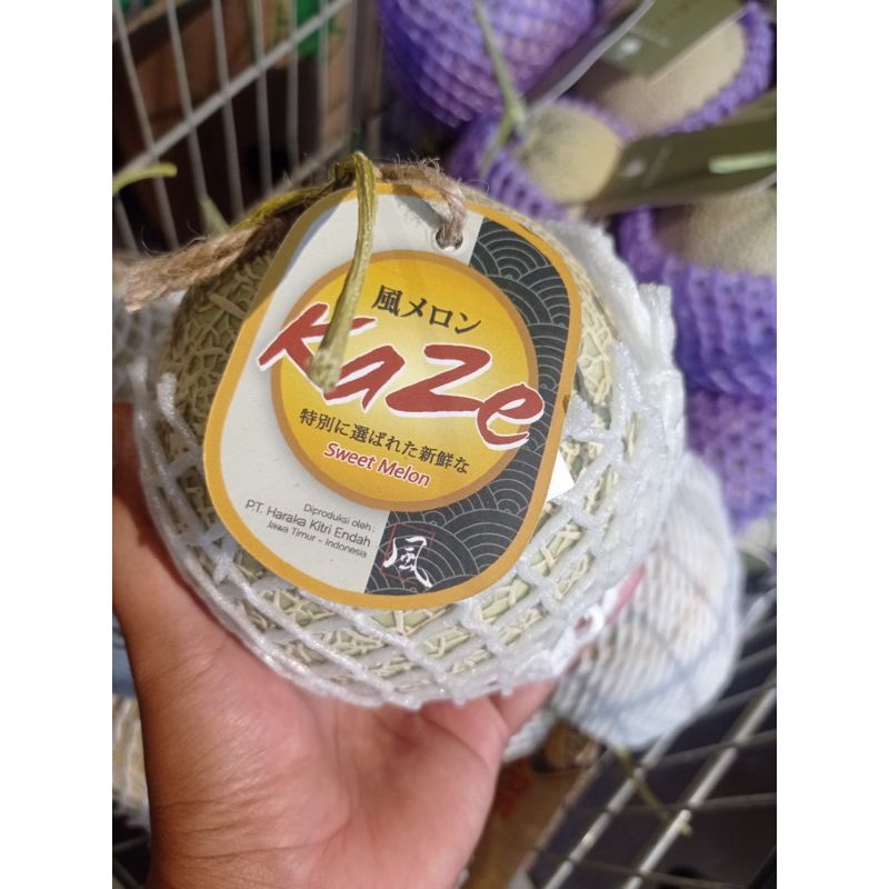 

Sweet melon | melon kaze hydroponic | Buah melom manis hydroponik/ pcs