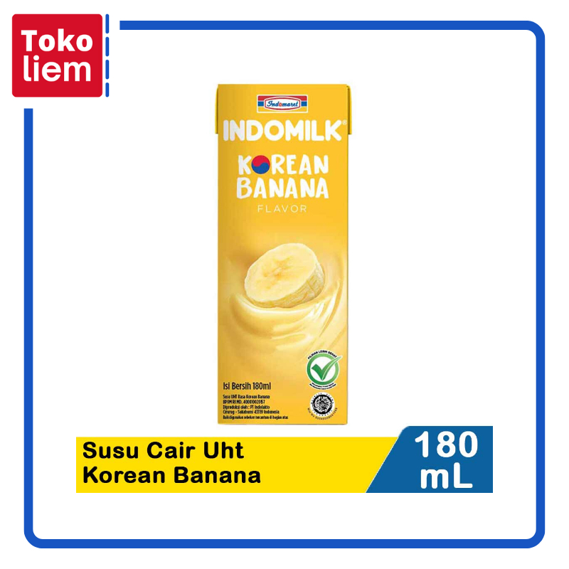 

Indomilk Susu Cair Uht Korean Banana 180mL