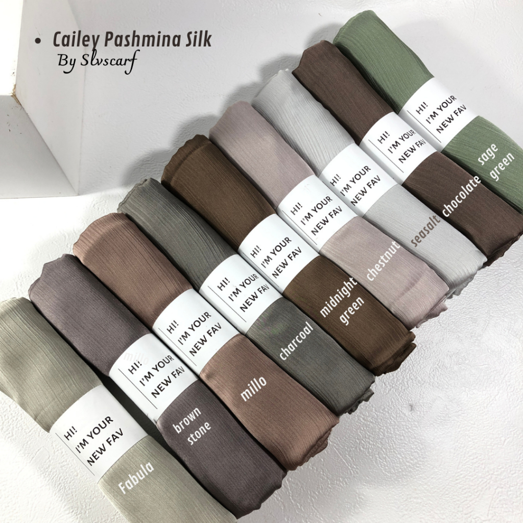 Cailey Pashmina Silk || pashmina silk tekstur premium || silk textured