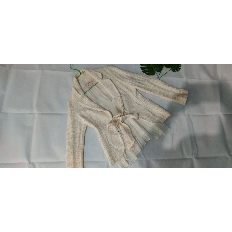 Blazer semi tweed broken white