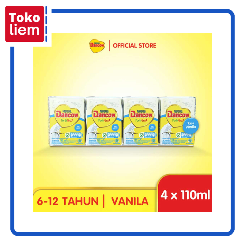 

Nestle Dancow Fortigro Susu Uht Anak Rasa Vanila 4X110mL