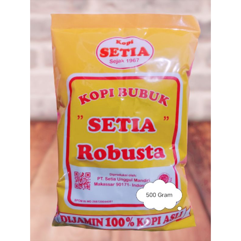 

Kopi Setia Robusta 500gram