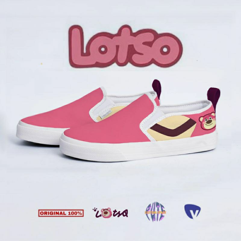 Toy story lotso slip on custom ventela