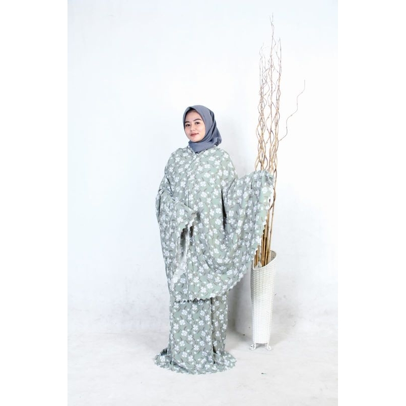 Mukena Benzema Crinkle Airflow Motif