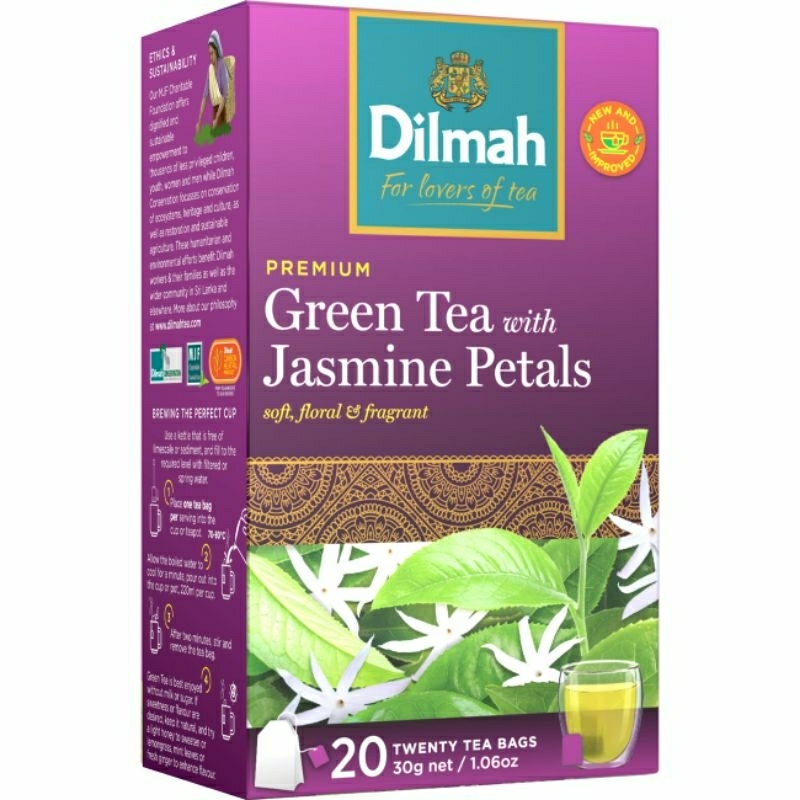 

DILMAH Green Tea With Jasmine Petals 20 Teabags