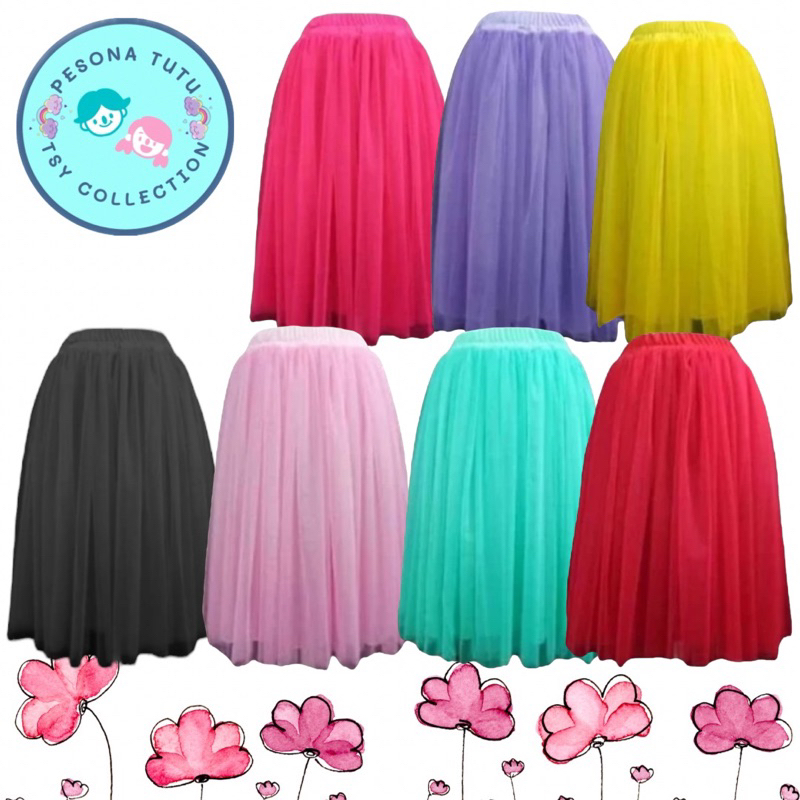 ROK ANAK PANJANG / ROK TUTU ANAK PANJANG / ROK PANJANG ANAK 2-11 TAHUN