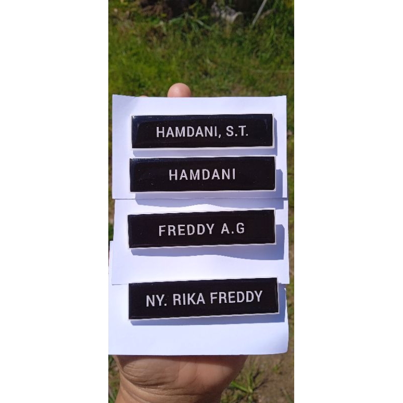 

NameTag Hanya Nama GROSIR