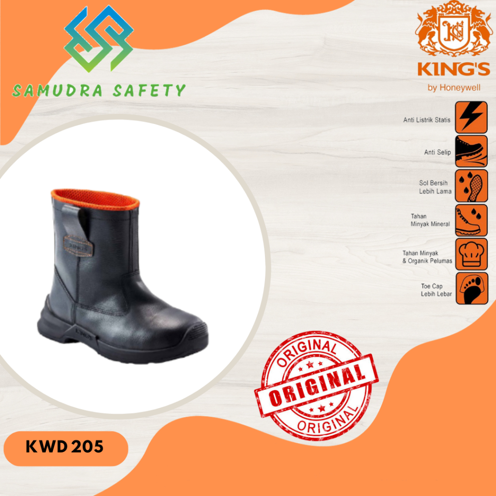 Safety Shoes Kings by Honeywell || Sepatu Safety Kings by Honeywell KWD 205 X || Original 