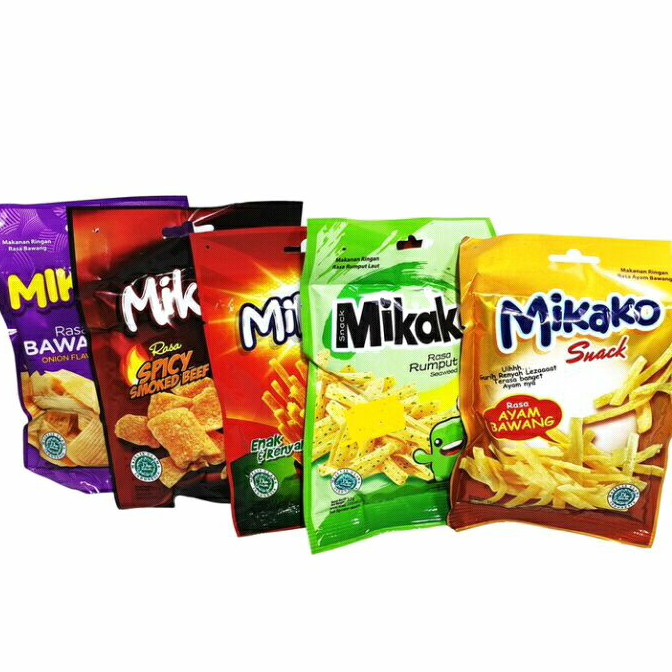 

Terbatas Mikako Snack Aneka Rasa - Netto 10 bks x 22 gr