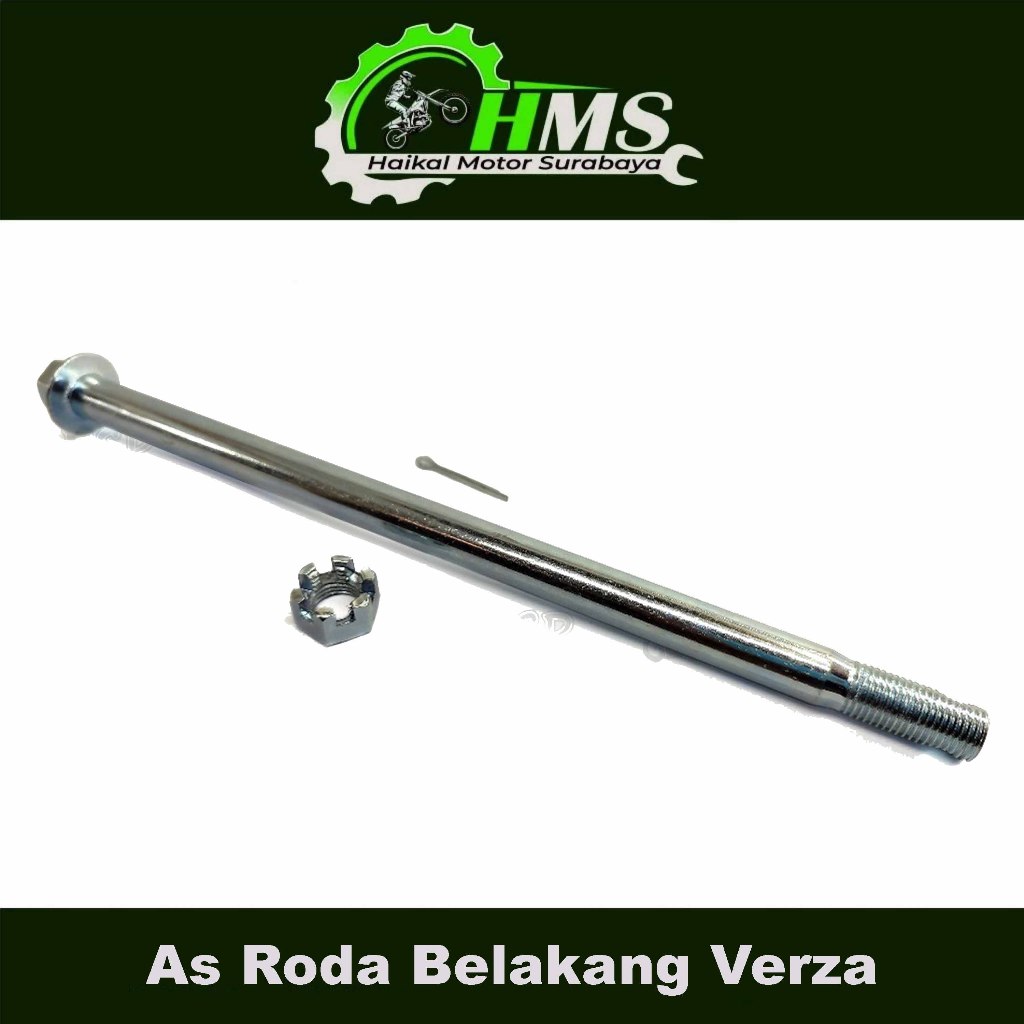 As Roda Belakang Verza - As Tromol Fork Forek Belakang + Mur Honda Versa Megapro New Monoshock
