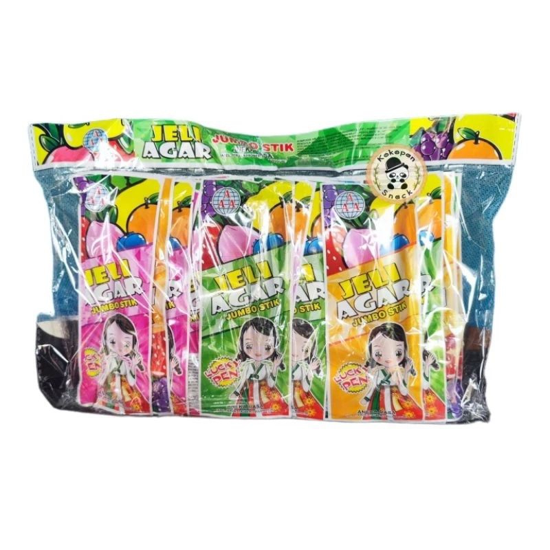 

JELI AGAR JUMBO/JELI SURPRISE BALON/JELI AGAR JUMBO STIK ANEKA RASA ISI 30 PCS