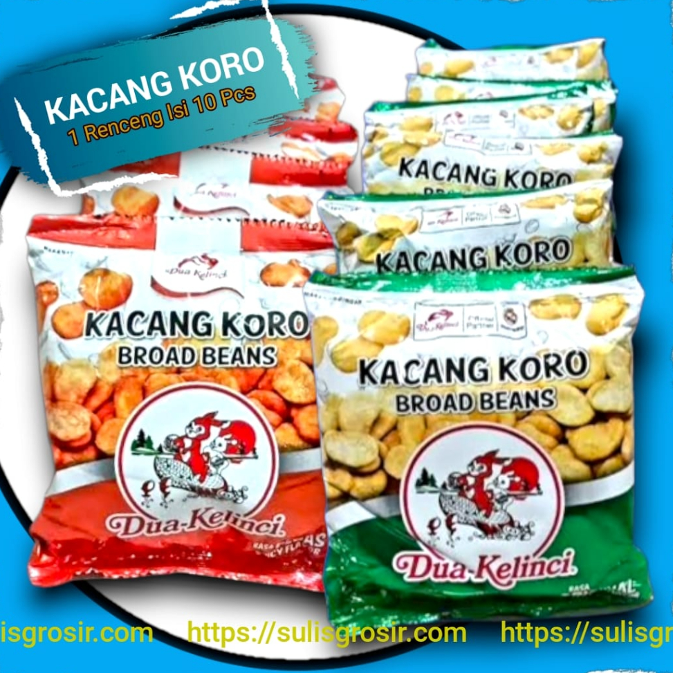 

⚡XPRESS⚡ Kacang Koro Dua Kelinci 1 Renceng Isi 10 Pcs