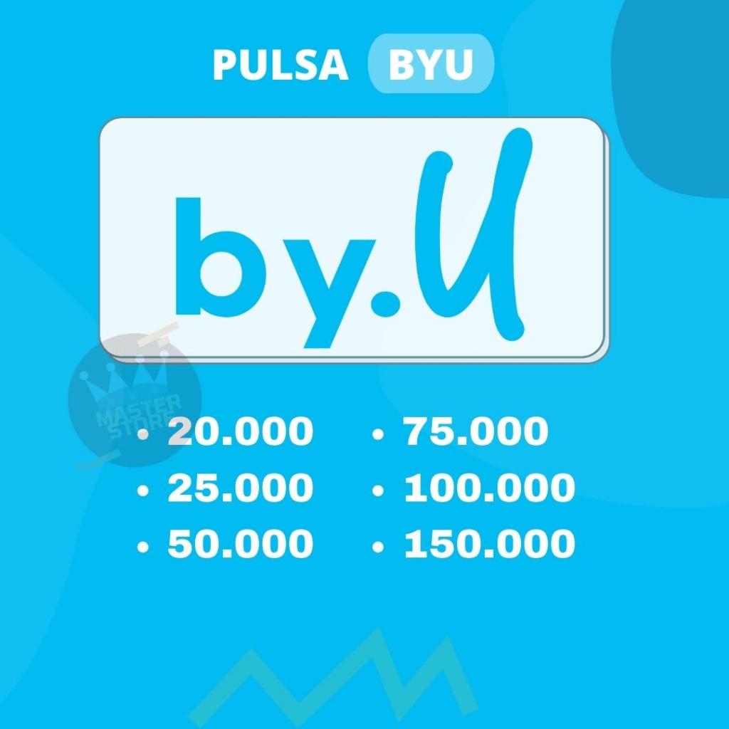PULSA TRANSFER BY.U PROSES CEPAT MURAH 20RB - 100RB