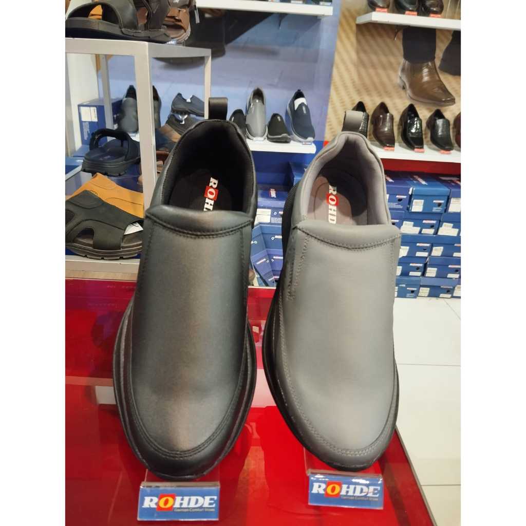Rohde 6814 Sepatu kasual Semi Formal Pria  Warna Black dan Grey