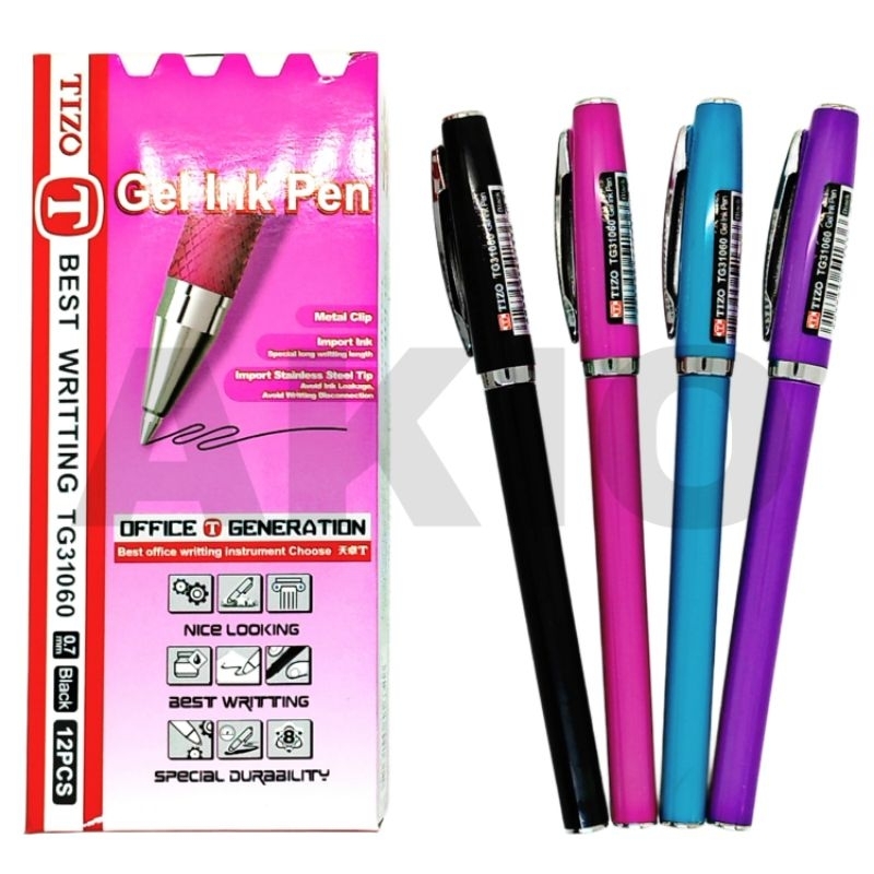 

Bolpoin Gel TIZO 0.7 mm TG31060 Pulpen Hitam Ballpoint Bolpen Pena Murah