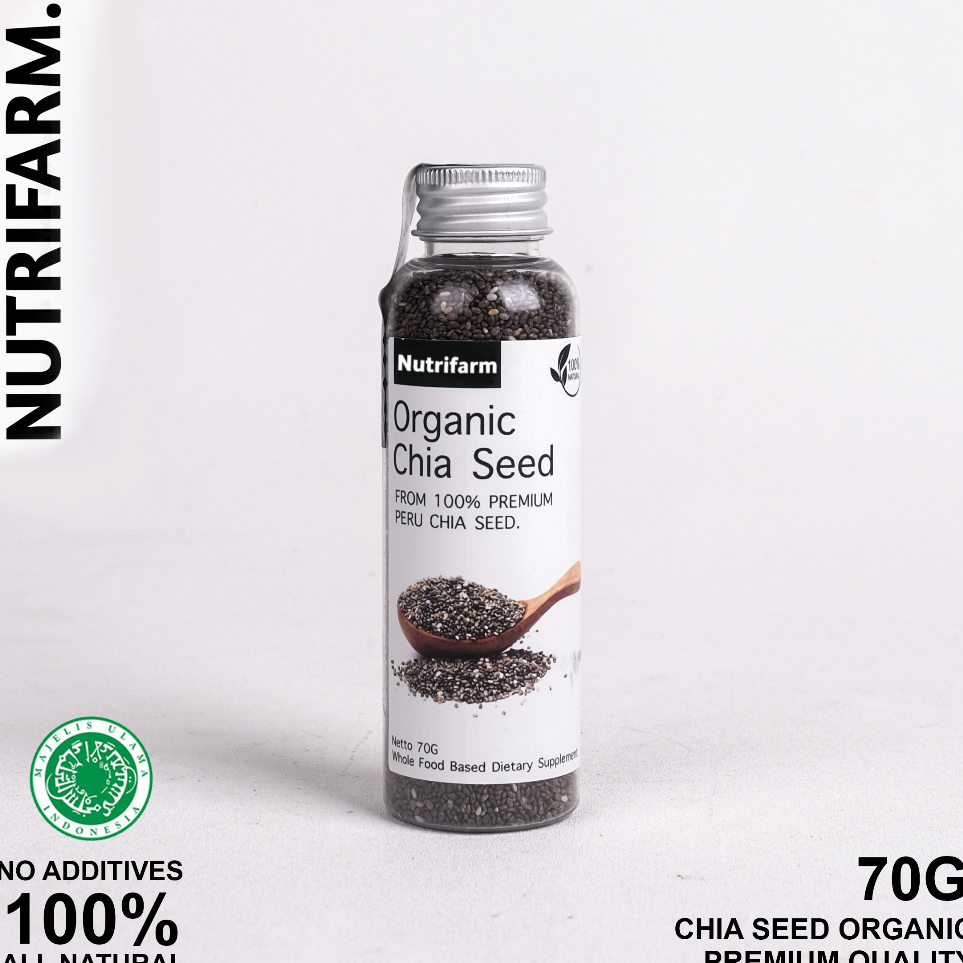 

Ready CHIA SEEDS 70G / CHIA SEEDS ORGANIC / CHIA SEEDS UNTUK DIET / CHIASEEDS BOTOL / CHIA SEED FRESHLY / CHIA SEED PREMIUM / CHIASED ORGANIK NUTRILOGY OFFICIAL BEORGANIK