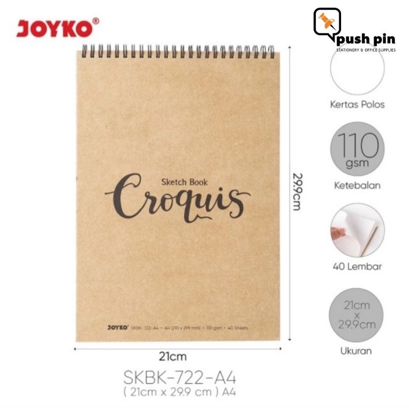 

Buku Sketsa Gambar Sketch Book SKBK-722-A4