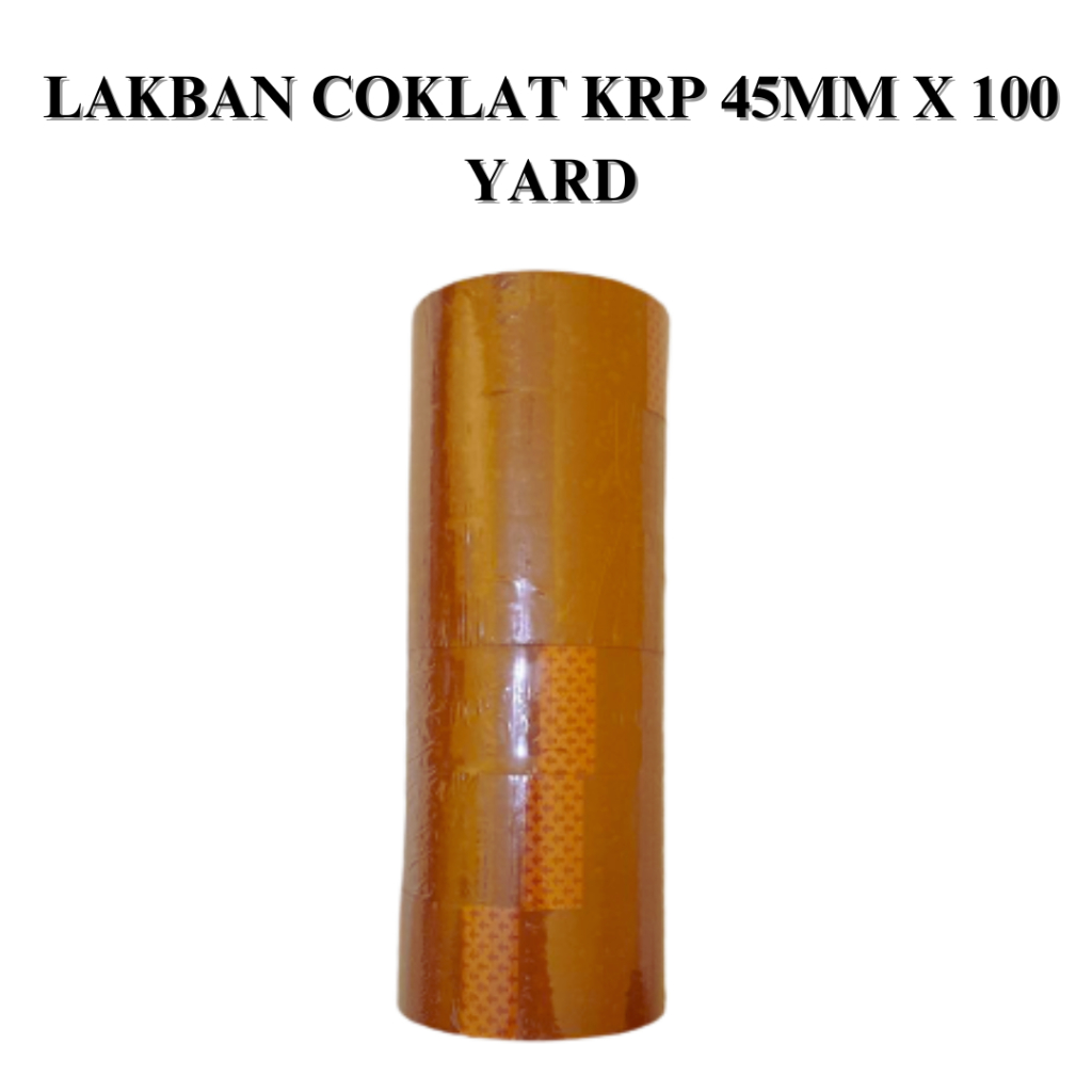 

LAKBAN COKLAT KRP 45MM X 100 YARD KUALITAS BAGUS (ISI 6)