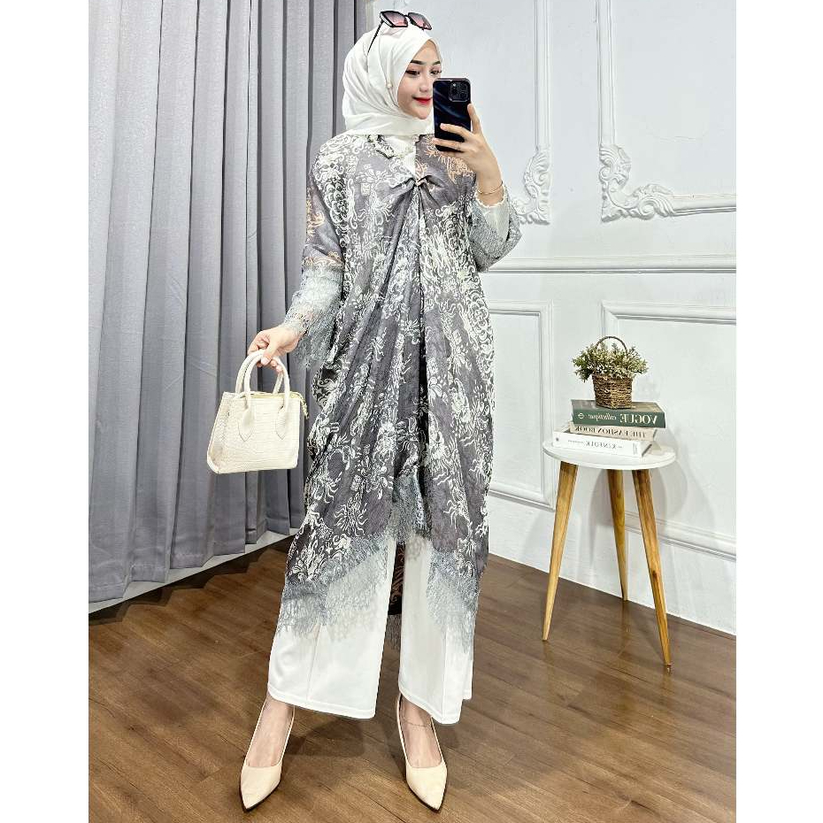 Batik Temu Jodo Kaftan Viscose Wanita Premium Jumbo