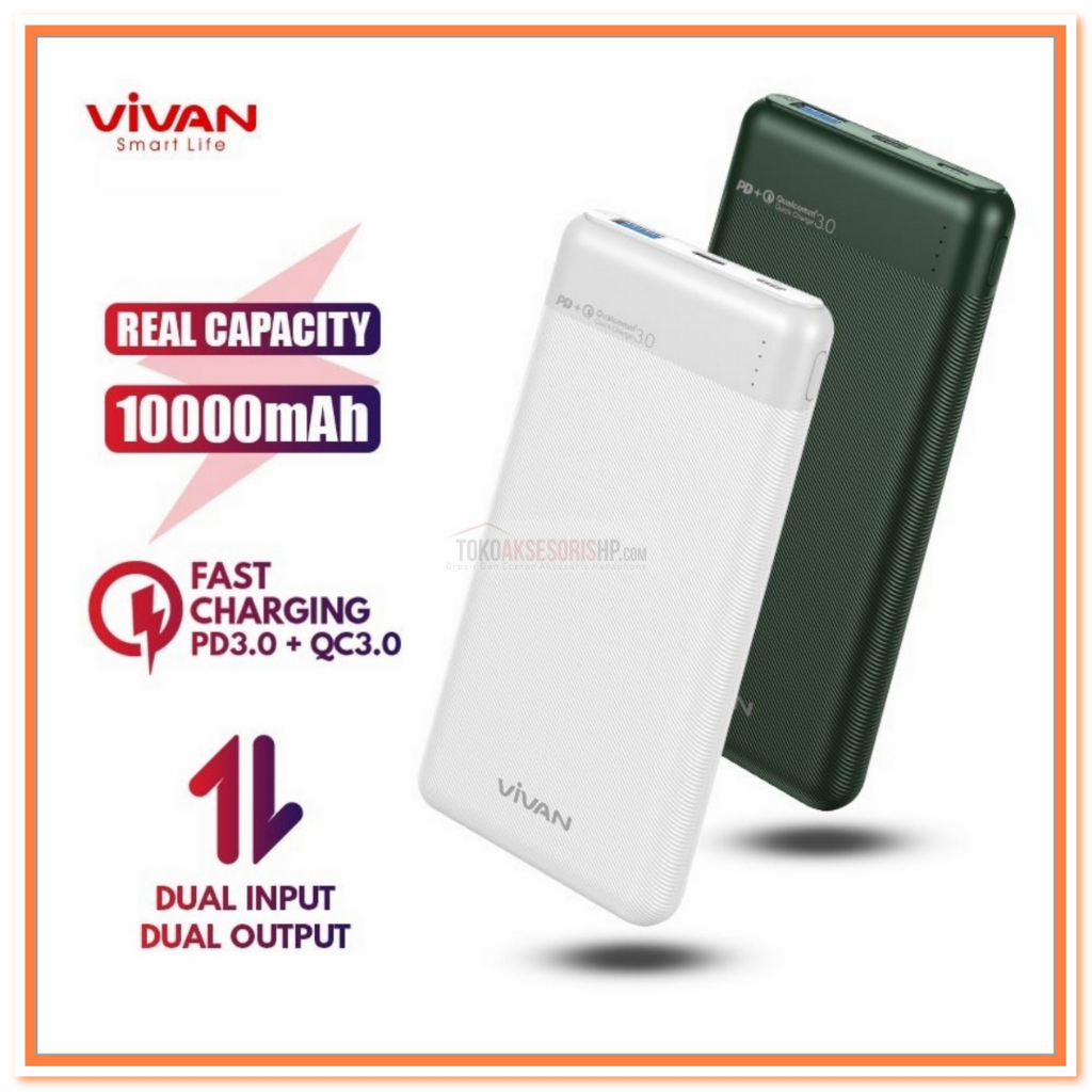 Vivan Vpb-M10 PowerBank 10.000mAh Power Bank 18W Quick Charge