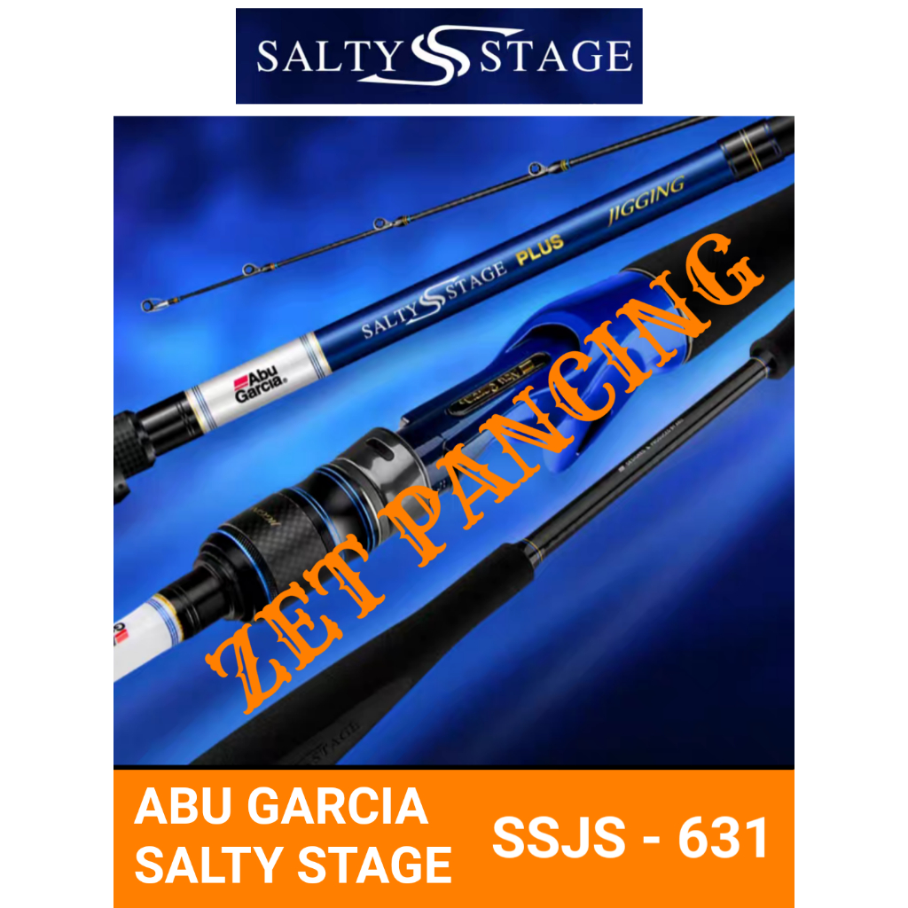 BLUE ABU GARCIA SSJS 631 salty stage plus jigging joran overhead spinning rod jigging NEW