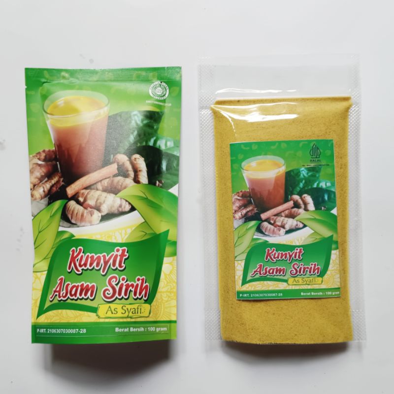 

Kunyit asam sirih instan berat 100 gram