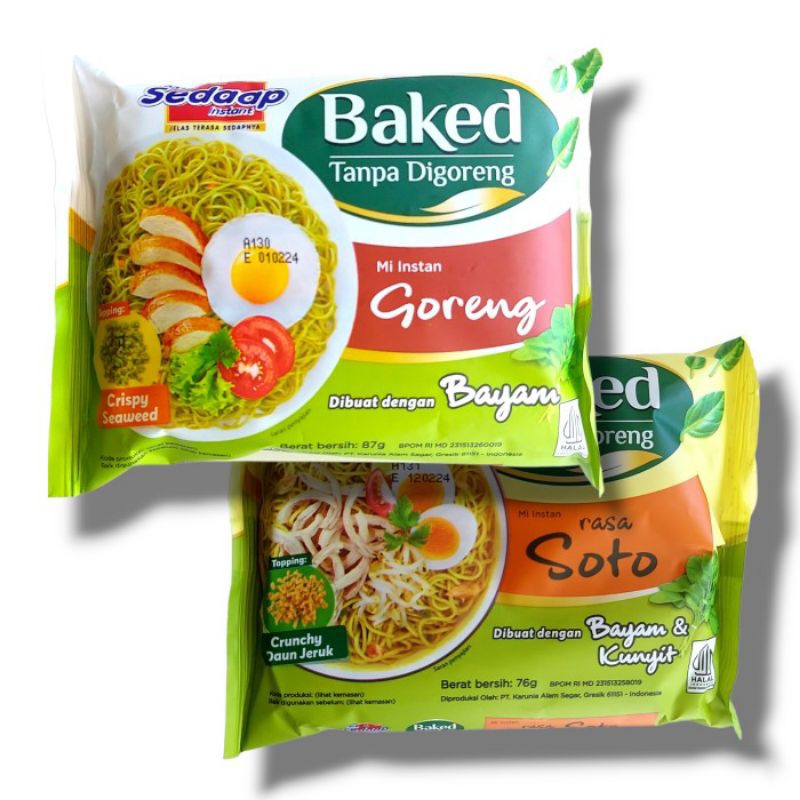 

Sedaap Baked tanpa digoreng 76gr