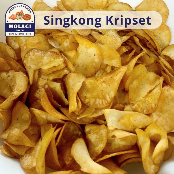 

Kripset Keripik Singkong Pedas Balado 250 Gram / Kripik Singkong - Molagi Snack