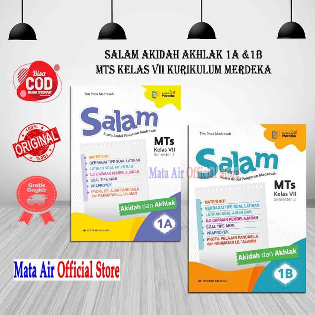 ORIGINAL SALAM AKIDAH AKHLAK MTS KELAS 7 8 9 KURIKULUM MERDEKA - ERLANGGA