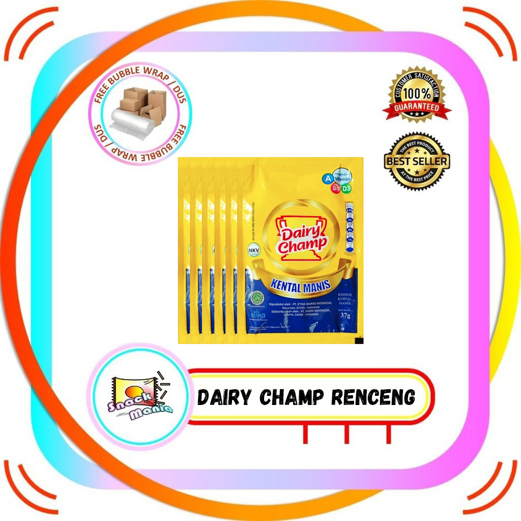 

Dairy Champ Susu Krimer Kental Manis 37 gr x 6 Sachet RENCENG