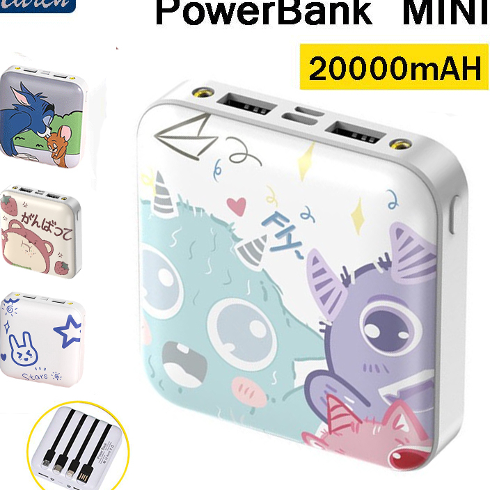 LYDN4670 5.5 COD 100% Ori 20000mAH Powerbank Fast Charging 4 Kabel PowerBank iphone USB C Pawer Bank