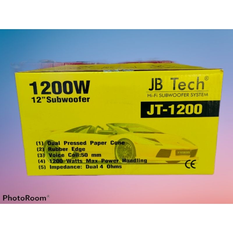 subwoofer jbtech jt-1200 12inch 1200watt