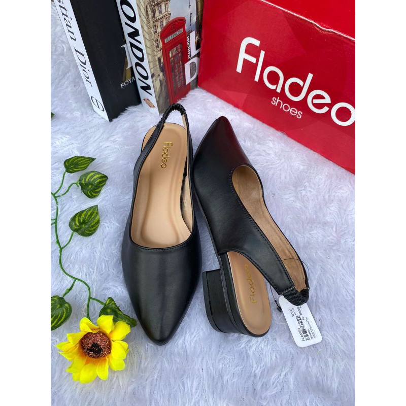 sandal sepatu tali belakang fladeo 3cm