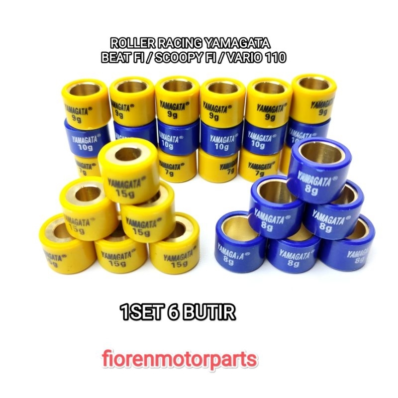 ROLLER RACING VARIO 110 . BEAT FI. SCOOPY FI. BEAT POP MERK YAMAGATA 1SET (6BIJI)