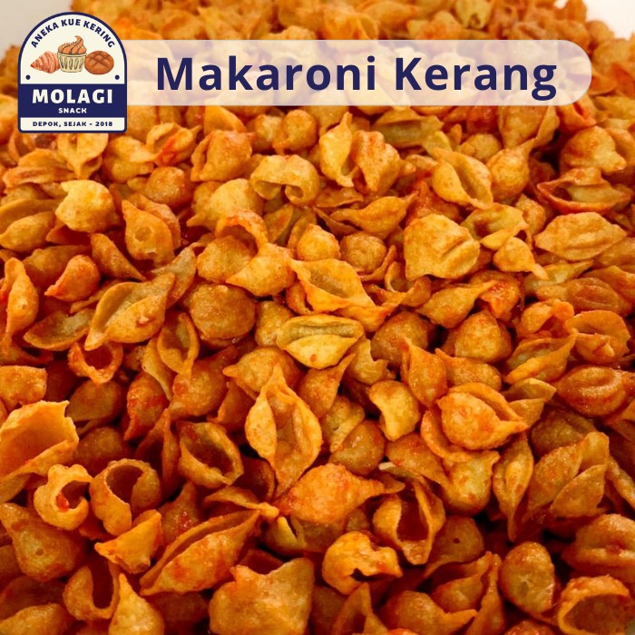 

Makaroni Kerang Pedas / Makaroni Keong Cikruh 250 Gram - Molagi Snack