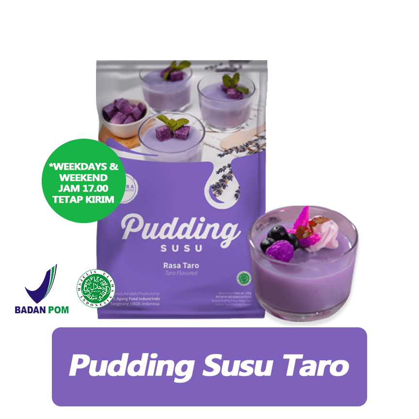 

COD✅ TERMURAH✅ [PREMIX PUDDING] Omura Dessert Shooter Puding Susu Rasa Taro Omura Powder