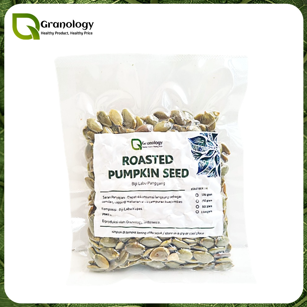 

⚡Cuci gudang⭐ Roasted Pumpkin Seed / Biji Labu Oven (100 gram) by Granology
