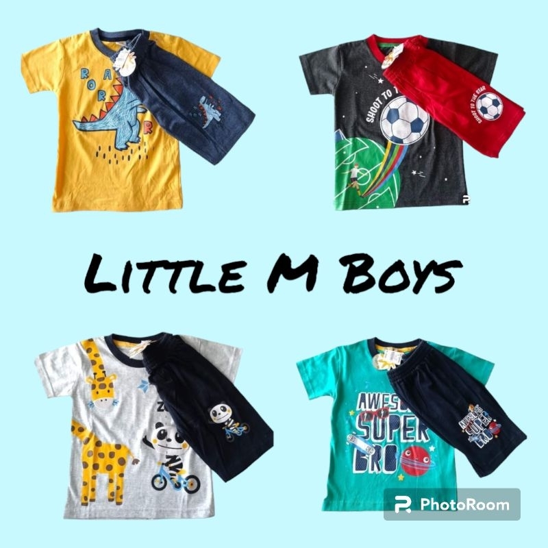 Full Taq Setelan little/Setelan little Original/Setelan Anak Cowok/Setelan Pendek