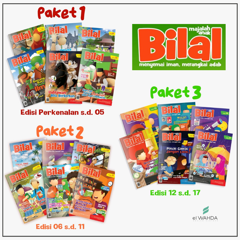 Majalah Bilal Edisi Lengkap Paket 1 Paket 2 Paket 3