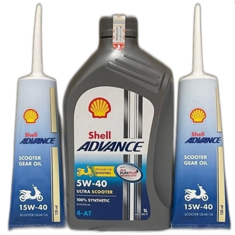 PAKET OLI SHELL ADVANCE ULTRA 1L + 2 OLI GEAR / NMAX / AEROX / PCX