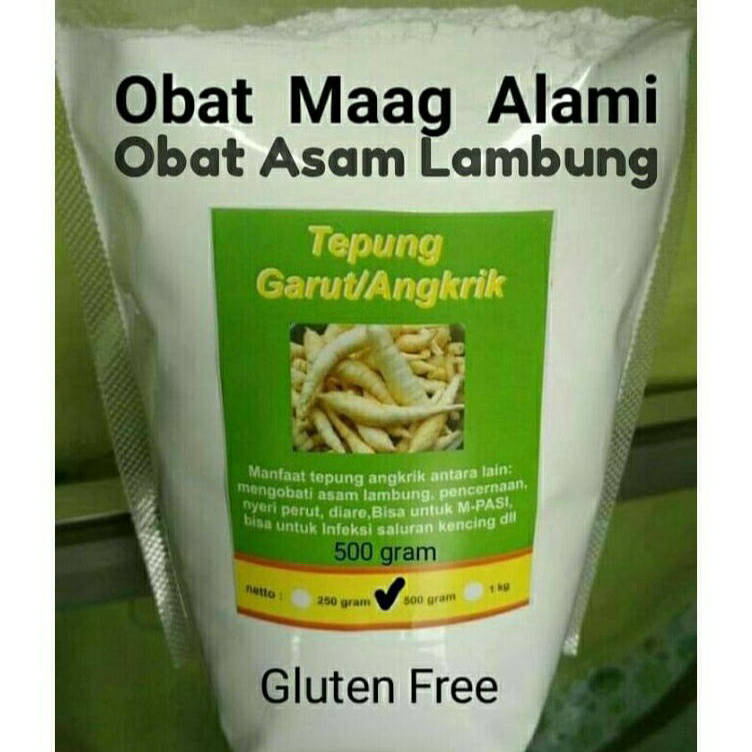 

Model Terkini TEPUNG GARUT/PATI ASAM LAMBUNG/ANGKRIK /ARROWROOT 500Gr ➪➽✳✧