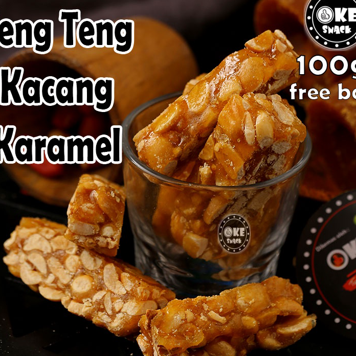 

DRJJ8392 STAR Teng Teng kacang karamel 100g home made