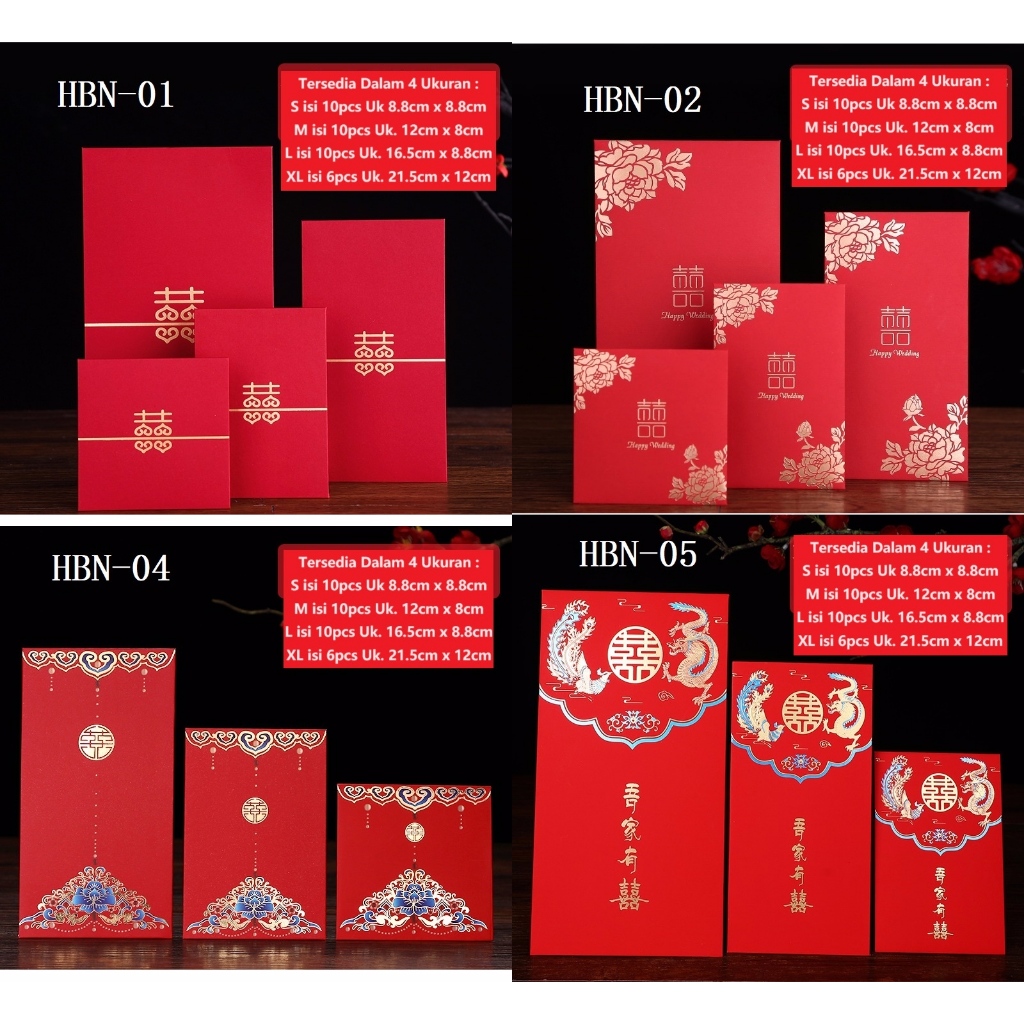 

Angpao Wedding Shuang Xi Nikah Amplop Merah Jumbo BerMotif KertasTebal Uk Extra Large XL