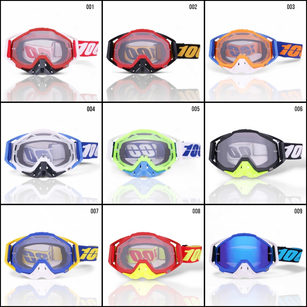 KACAMATA 100% HELM TRAIL MOTOCROSS SUPERMOTO TRABAS ADVENTURE OFFROAD ATV KLX CRF WR KSR OUTDOOR PAI