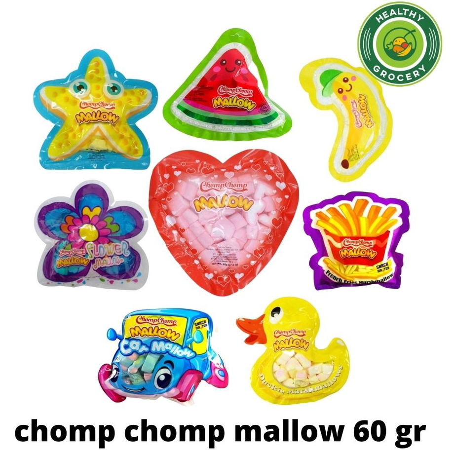 

Dijual Murah Chomp Chomp Mallow Karakter 60gr All Varian Seller