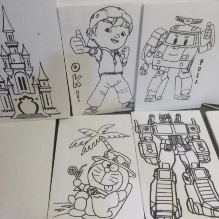 

Pasti Murah styrofoam mewarnai karakter anak 5 lembar ukuran 20x30cm Model Terkini