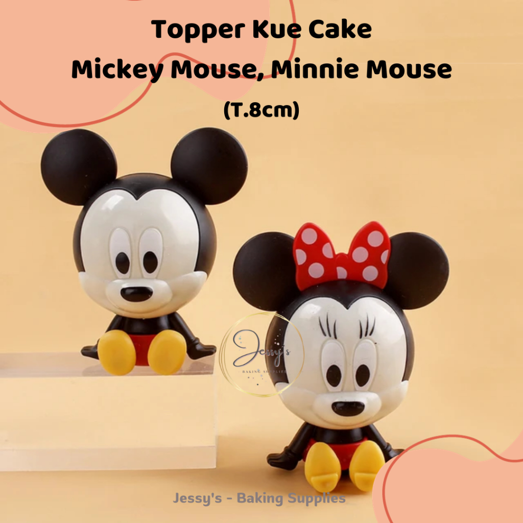 Topper Kue Cake Mickey Mouse, Minnie Mouse