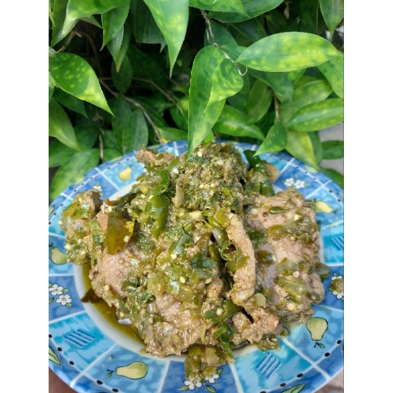 

dendeng batokok lado ijo