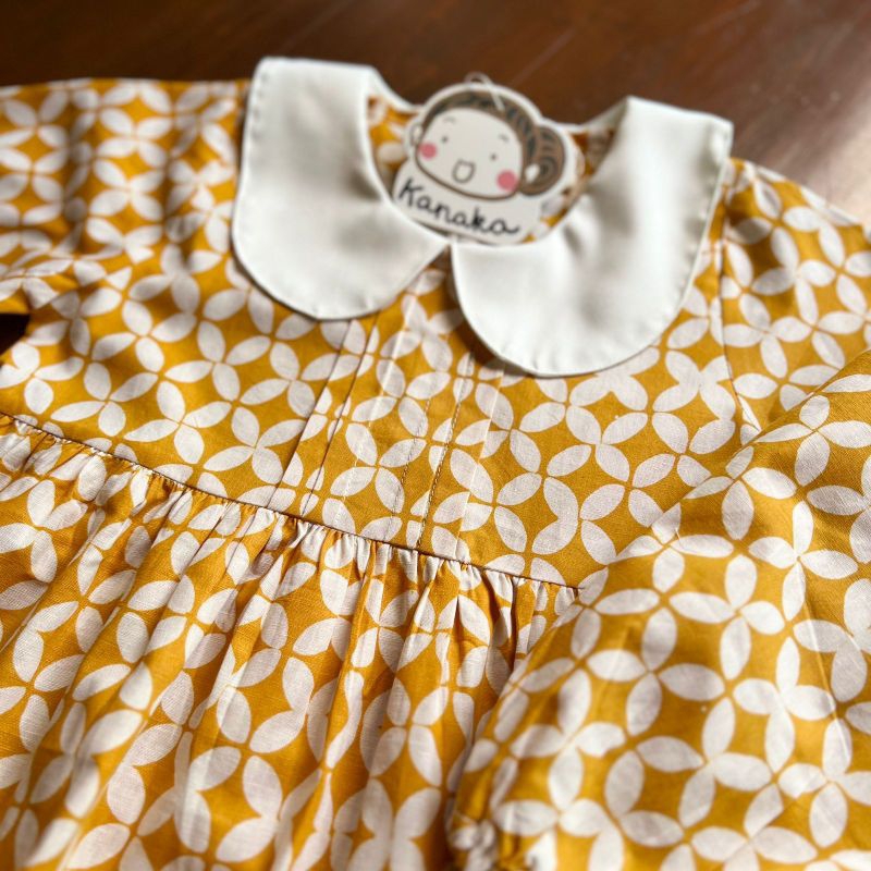 Batik Anak Bora Yellow Dress