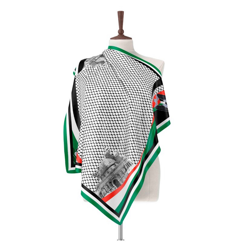 Hijab Palestina Terbaru || Hijab Save Palestina Voal Premium || Hijab Segiempat Motif Palestina